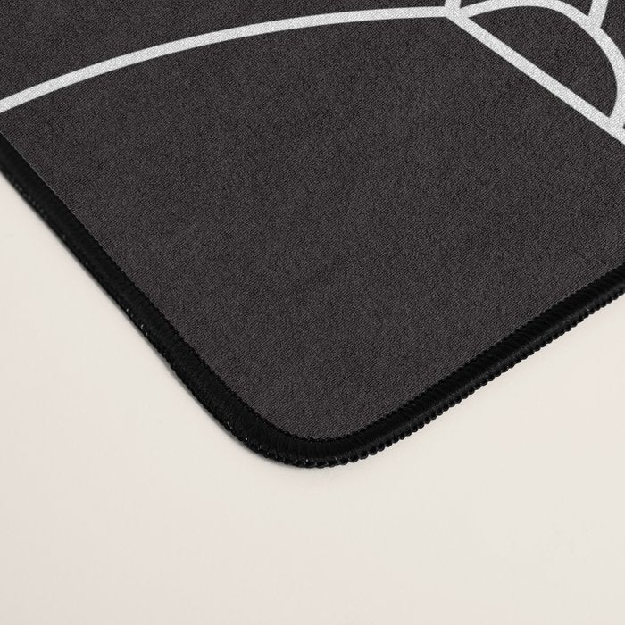 Minimalist Platypus Black and White Desk Mat Gallery Image 4