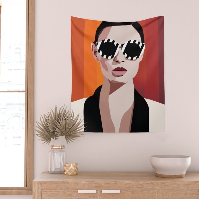 The Face of Fashion 6 Wall Tapestry Gallery Image 2