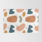Abstract organic shape art pattern Rug Gallery Image 2