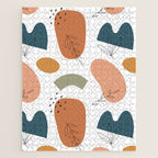 Abstract organic shape art pattern Jigsaw Puzzle Gallery Image 1