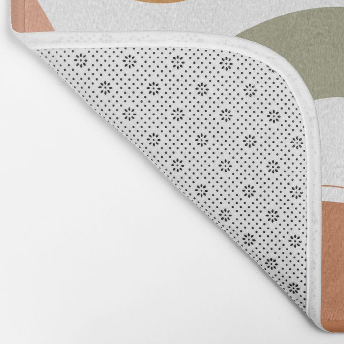 Abstract organic shape art pattern Bath Mat Gallery Image 2