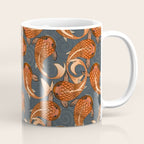 paisley fish gray Coffee Mug Gallery Image 1