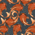 paisley fish gray Coffee Mug Gallery Image 2