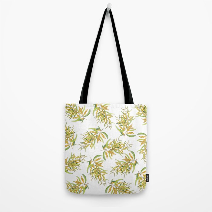 Australian Wattle Flower, Illustration Tote Bag Gallery Image 2