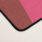 Abstract Wild Stripes Pattern in Pink Maroon Brown Blue Desk Mat Gallery Image 4