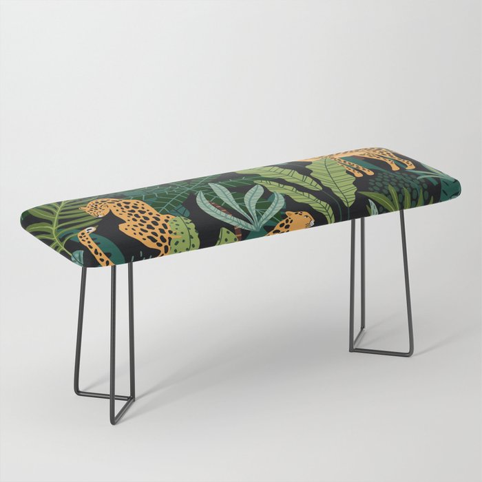 Midnight Leopard Jungle Bench Gallery Image 1