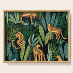 Midnight Leopard Jungle Serving Tray Gallery Image 1