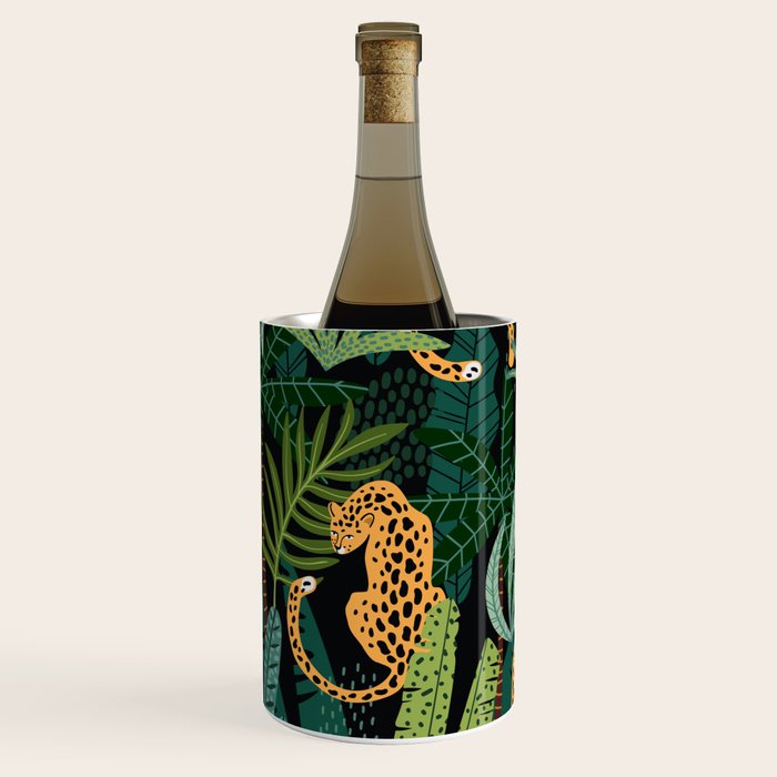 Midnight Leopard Jungle Wine Chiller Gallery Image 2