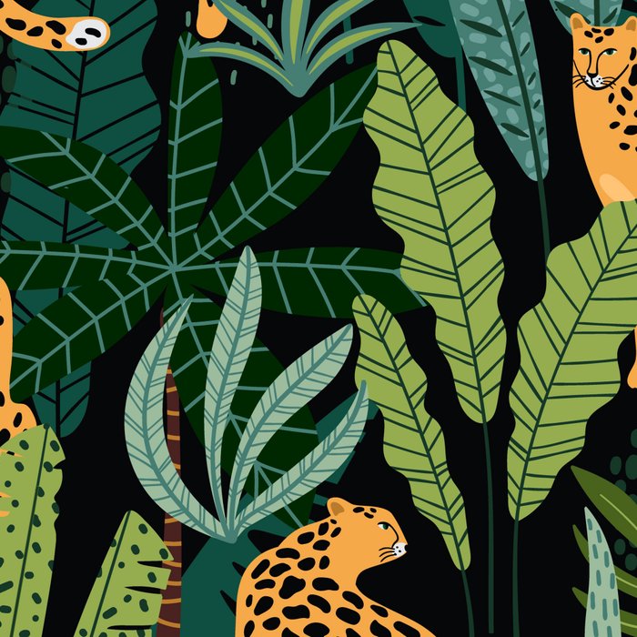 Midnight Leopard Jungle Coffee Mug Gallery Image 2