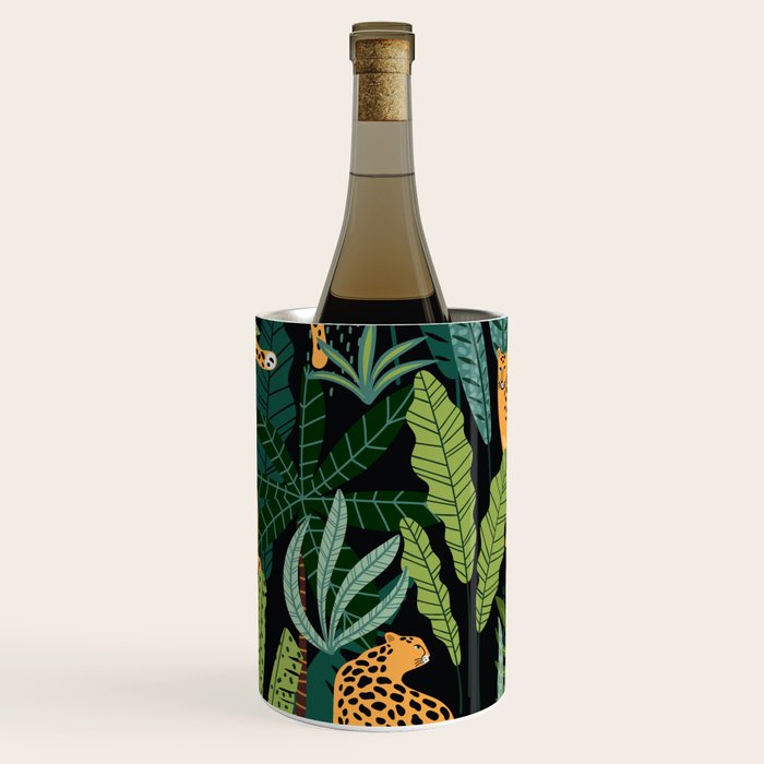 Midnight Leopard Jungle Wine Chiller Gallery Image 1