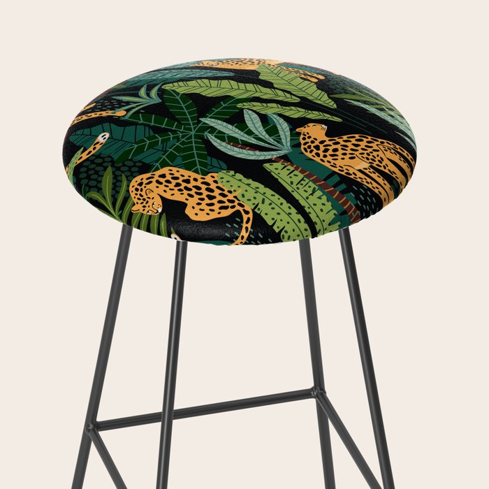 Midnight Leopard Jungle Stool Gallery Image 2