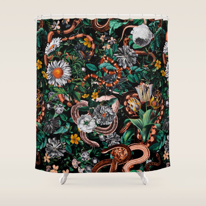 Dangers in the Forest V Shower Curtain Gallery Image 1