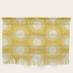 Boho Summer Sun Pattern IV Bright Yellow Wall Hanging Gallery Image 1