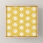 Boho Summer Sun Pattern IV Bright Yellow Mini Art Print Gallery Image 1