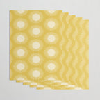 Boho Summer Sun Pattern IV Bright Yellow Wrapping Paper Gallery Image 3