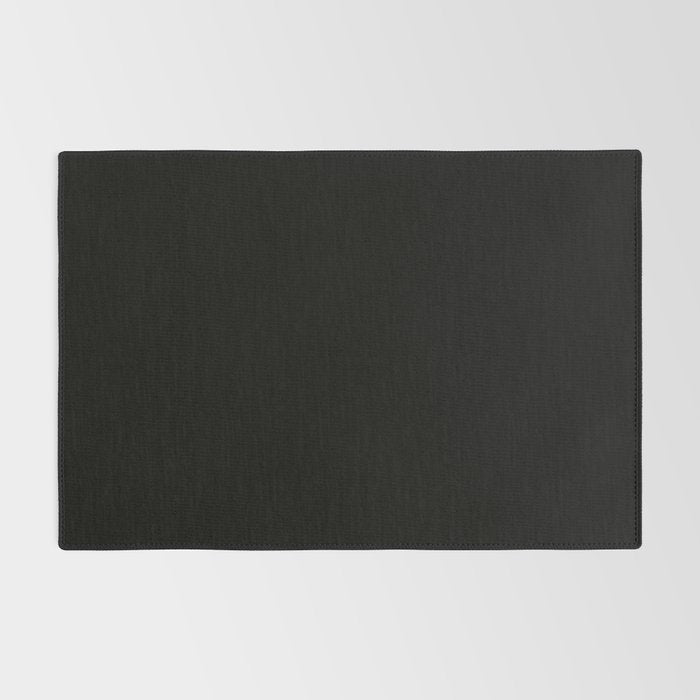Black Night Solid Color Rug Gallery Image 2