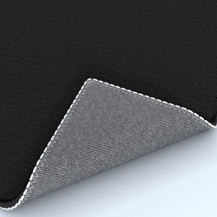 Black Night Solid Color Rug Gallery Image 4