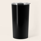 Black Night Solid Color Travel Mug Gallery Image 1