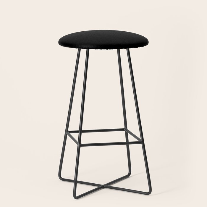 Black Night Solid Color Stool Gallery Image 1