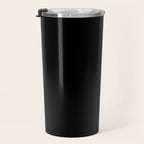 Black Night Solid Color Travel Mug Gallery Image 3