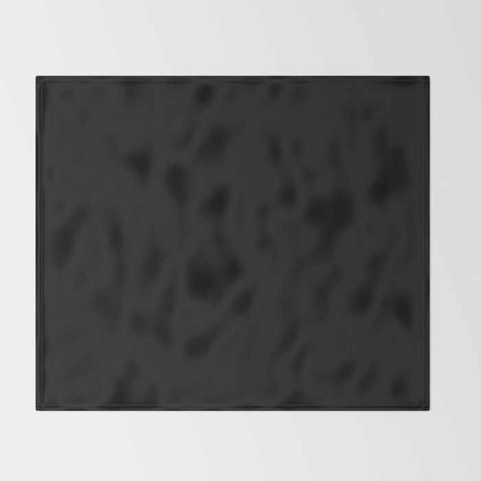 Black Night Solid Color Throw Blanket Gallery Image 2