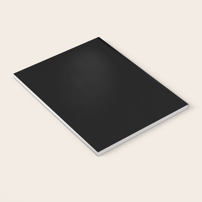 Black Night Solid Color Notebook Gallery Image 3