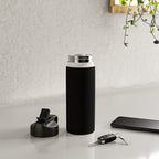 Black Night Solid Color Water Bottle Gallery Image 4