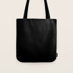Black Night Solid Color Tote Bag Gallery Image 1