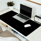 Black Night Solid Color Desk Mat Gallery Image 2