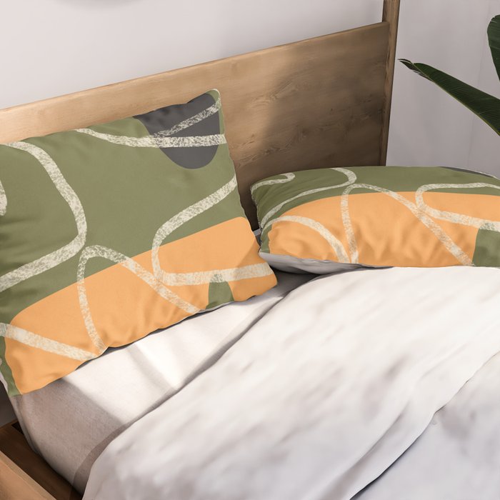 Organic Minimalist Layers 8 Pillow Sham Gallery Image 2