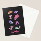 Squids - black Stationery Card Gallery Image 2