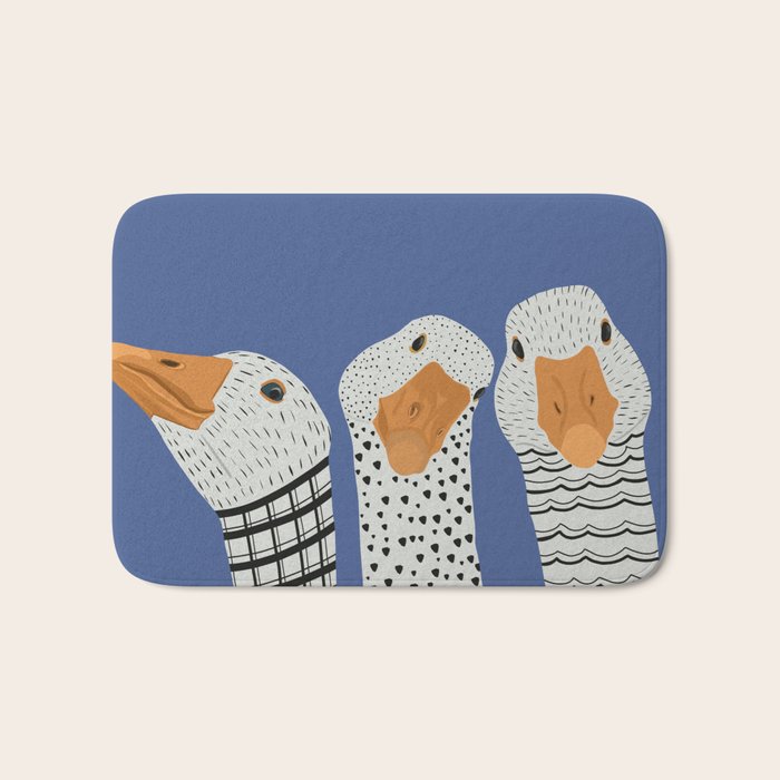 Cute Geese Bath Mat Gallery Image 1