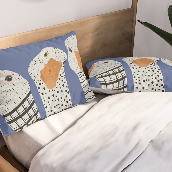 Cute Geese Pillow Sham Gallery Image 2