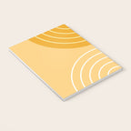 Geometric Lines Rainbow Abstract 11 in Mustard Yellow Gold Notebook Gallery Image 3