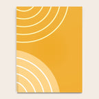 Geometric Lines Rainbow Abstract 11 in Mustard Yellow Gold Notebook Gallery Image 4