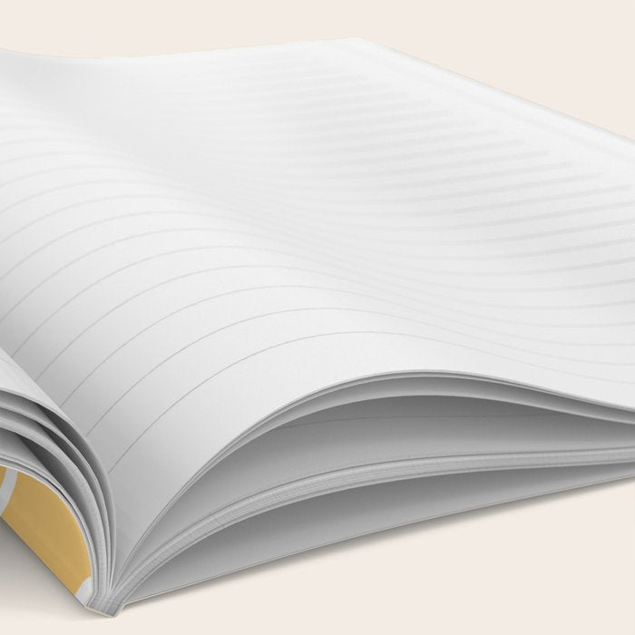 Geometric Lines Rainbow Abstract 11 in Mustard Yellow Gold Notebook Gallery Image 2