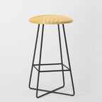 Geometric Lines Rainbow Abstract 11 in Mustard Yellow Gold Stool Gallery Image 1