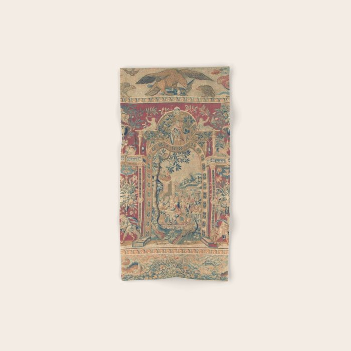 Antique Antwerp Grotesques Tapestry 16th Century  Bath Towel Gallery Image 1