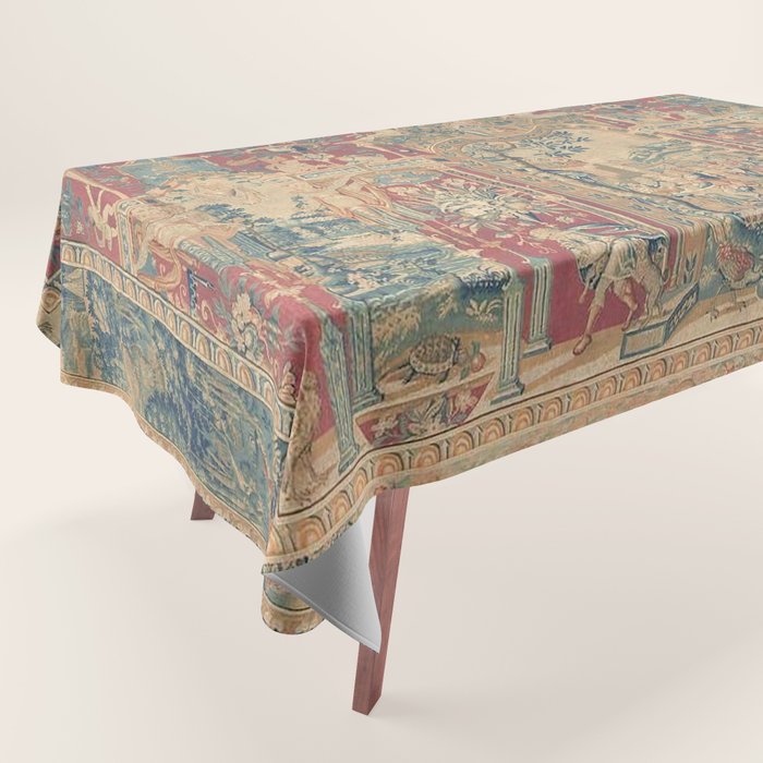 Antique Antwerp Grotesques Tapestry 16th Century  Tablecloth Gallery Image 1