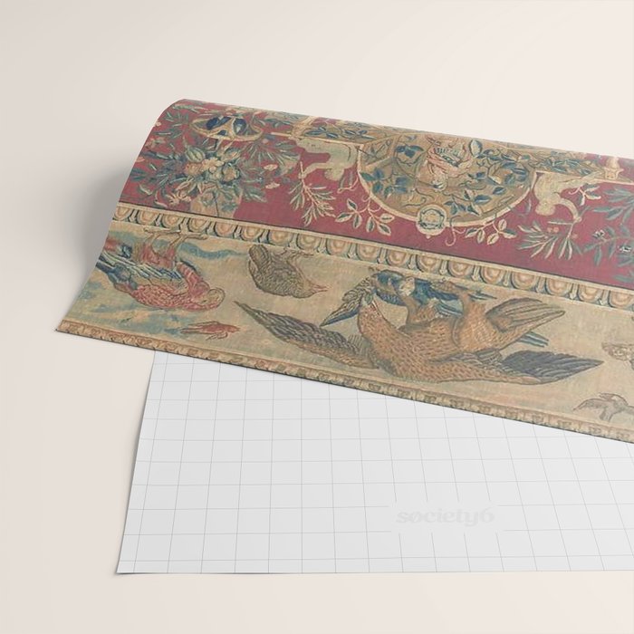 Antique Antwerp Grotesques Tapestry 16th Century  Wrapping Paper Gallery Image 2