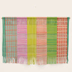 Finnish Colorful Patchwork Stripe Pattern Wall Hanging Gallery Image 1
