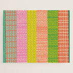 Finnish Colorful Patchwork Stripe Pattern Jigsaw Puzzle Gallery Image 1