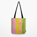 Finnish Colorful Patchwork Stripe Pattern Tote Bag Gallery Image 2