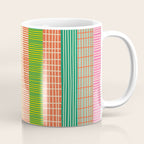 Finnish Colorful Patchwork Stripe Pattern Coffee Mug Gallery Image 1