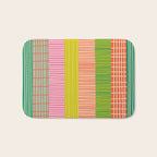 Finnish Colorful Patchwork Stripe Pattern Bath Mat Gallery Image 1