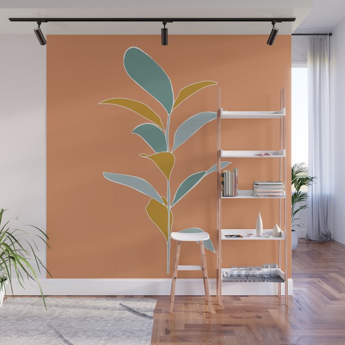 slowdown - salmon Wall Mural Gallery Image 1