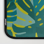 Monstera Leaves in Teal Laptop Sleeve Gallery Image 3