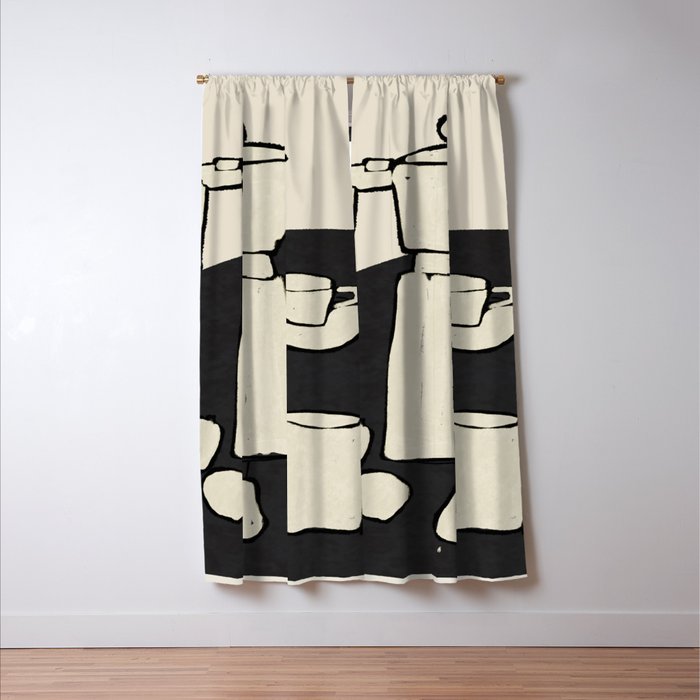 Coffee Time 2 Window Curtain Gallery Image 3
