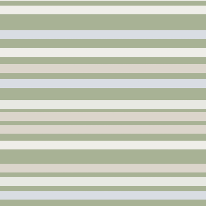 Joseph Stripes Fine Stripe Pattern in Sage Green, Light Silver Gray, Beige, and Cream Coffee Mug Gallery Image 2
