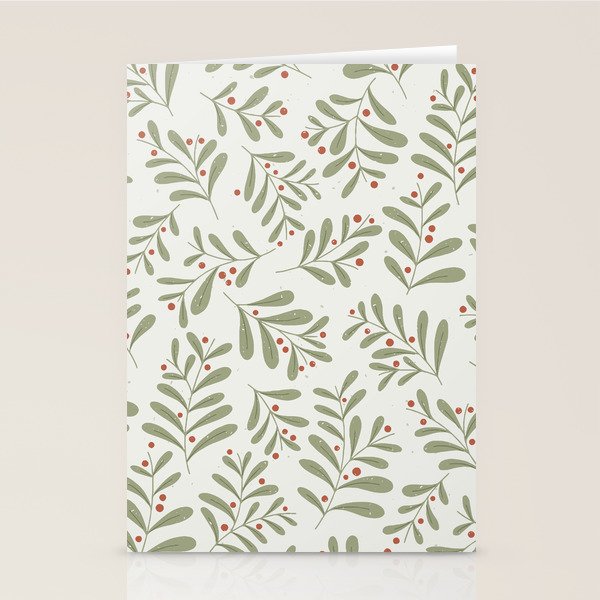 Modern Mistletoe Stationery Card Gallery Image 2